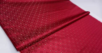 Chinese Traditional Auspicious Patterns Fabric, Dark Red Brocade Fabric, Jacquard Fabric, Lucky Pattern Fabric