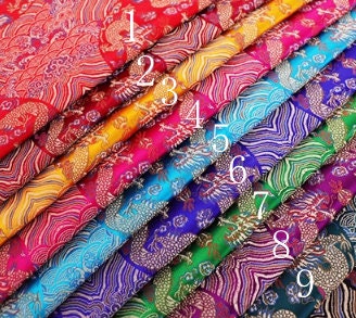 Chinese Traditional Auspicious Patterns Fabric, Dragon Style Brocade Fabric, Jacquard Fabric, Lucky Pattern Fabric