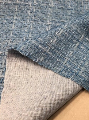 ON SALE,Autumn and Winter fabric, light grey blue color fabric, woven tweed fabric, , by the yard