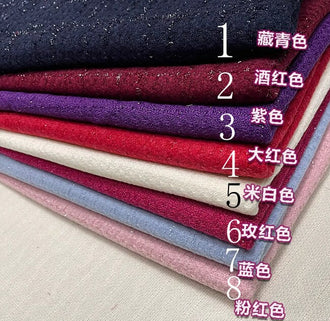 8 Color Autumn and winter bright silk woven fabric, suit jacket fabric, fabric by the yard