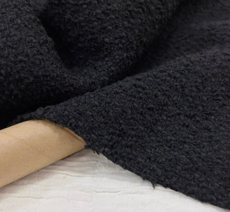 Autumn and Winter fabric, black wool dress fabric, suit dress fabric, by the yard
