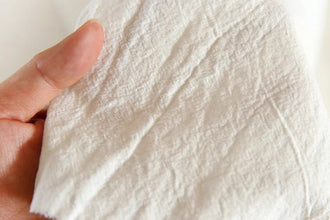 Pure cotton off-white color washed style crepe fabric, tablecloth fabric, pillow fabric, background fabric, handmade DIY shirt skirt fabric,