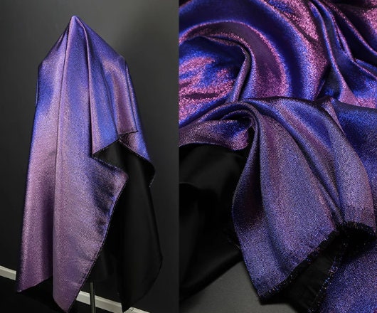 For 10 yards-Blue purple color jacquard fabric, gradient jacquard fabric,  brocade fabric, wedding decor fabric, background fabric