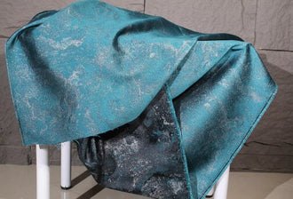 Peacock Blue Jacquard Fabric Hanfu Qipao DIY Fabric Wedding Fabric Cosplay Dress Fabric