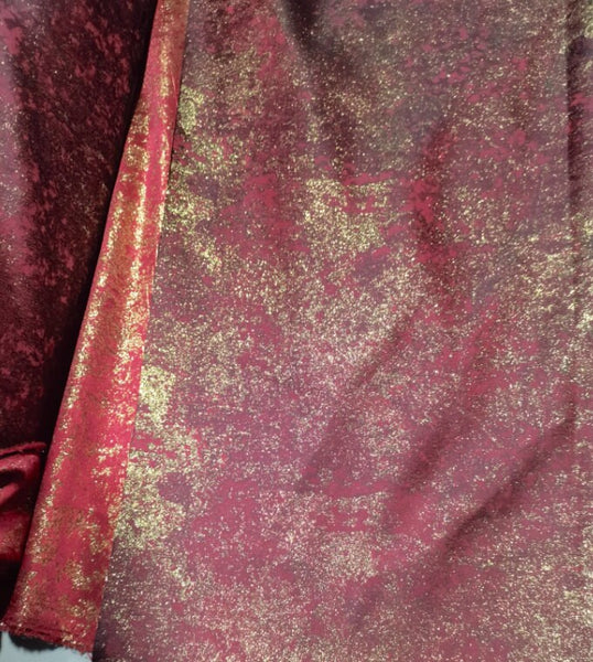Wholesale-35%Off-Fashion jacuqard fabric, dark red gold style jacquard fabric, shiny jacquard, wedding fabric, by the yard
