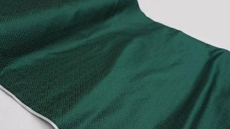 Dark green color brocade fabric, jacquard fabric, by the yard