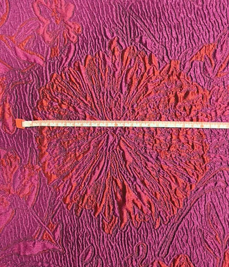 Autumn fabric, rose red jacquard fabric, fashion jacquard fabric, by the yard