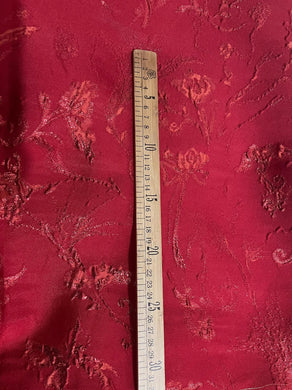 20%OFF-Fashion red color jacuqard fabric, rose style jacquard fabric, wedding fabric, by the yard