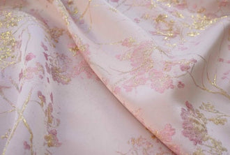 20%OFF-4Color pinkgold/red gold/blue gold/champagne color  jacuqard fabric, branches and flowers jacquard fabric, wedding fabric,