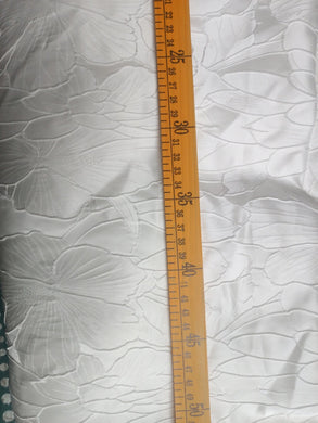 High Quality Off-White Color Fashion Jacquard Fabric, Lotus Pattern 3D Texture Jacquard Fabric, Wedding Fabric