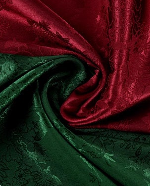 SALE, Dark green color brocade fabric, soft fabric, jacquard fabric, comfortable and smooth jacquard fabric