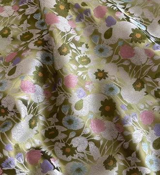 3 Color High quality jacquard fabric, green/pink/offwhite jacquard fabric, wedding jacquard fabric, wedding jacket fabric
