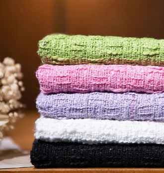 5Color green/rose red/light purple/off-white/black color fabric, woven fabric, tweed fabric, by the yard
