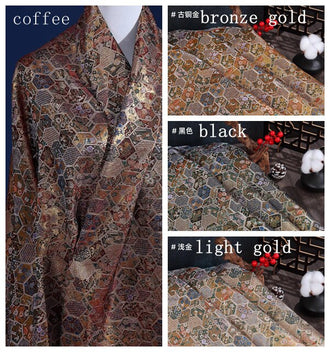 High quality fabric, 4 color brocade fabric, jacquard fabric, Cosplay dress fabric, fabric by the yard