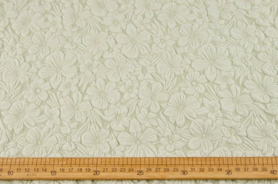 Soft and elastic fabric, light pink, light green textured flower jacquard fabric, spring/summer dress, qipao fabric