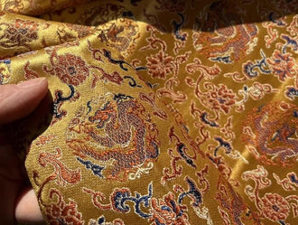 Wide brocade fabric, Chinese style jacquard fabric, imitation Song brocade fabric, decor fabric, Chinese loong pattern fabric