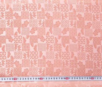 Wide Brocade Fabrc, Pink Color Brocade Satin Fabric, Jacquard Fabric, Jacket Dress Fabric