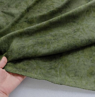 Summer dress fabric, vintage green, grass and wood dyed fabric, Tencel fabric, soft summer shirt fabric, dress designer fabric