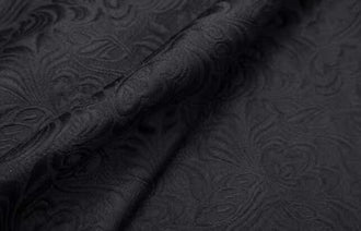 Black Jacquard Fabric, Butterfly Pattern Jacquard Fabric, Wedding Fabric, fabric by the yard