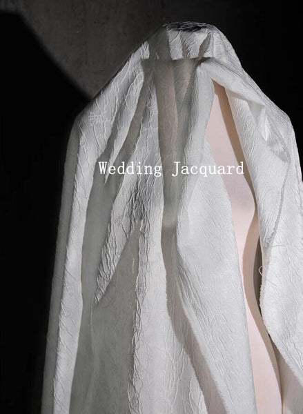 High quality off-white color jacquard fabric, branch and flower style jacquard fabric, wedding jacquard fabric, fabric by the yard