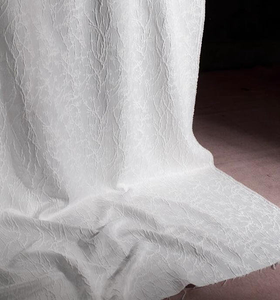 High quality off-white color jacquard fabric, branch and flower style jacquard fabric, wedding jacquard fabric, fabric by the yard