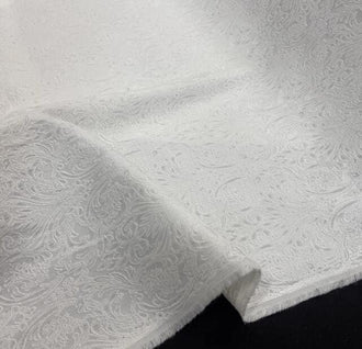 High quality off-white color jacquard fabric,  cotton polyester jacquard fabric, wedding jacquard fabric, fabric by the yard