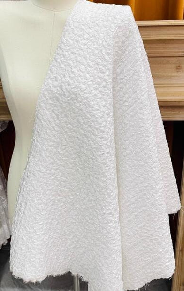 White  color jacquard fabric, glossy fabric, wedding dress fabric,  fashion jacquard fabric, by the yard