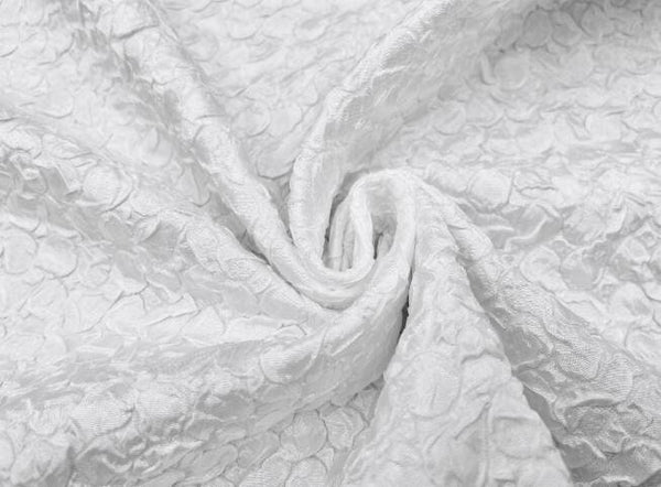 White  color jacquard fabric, glossy fabric, wedding dress fabric,  fashion jacquard fabric, by the yard