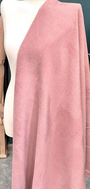 Soft and glossy gray pink  cashmere wool fabric, smooth wool, long wool fabric, autumn and winter coat windbreaker fabric