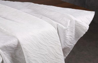 High quality black/off-white color jacquard fabric, feather style jacquard, flowing water style cosplay dress fabric,  fabric by the yard