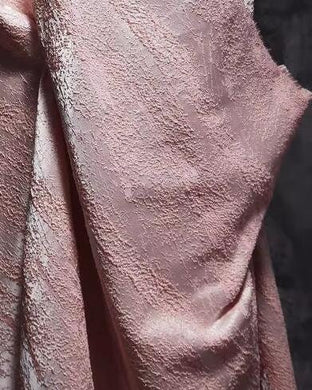 High quality pink color jacquard fabric, pearl luster fabric, wedding jacquard fabric, fabric by the yard
