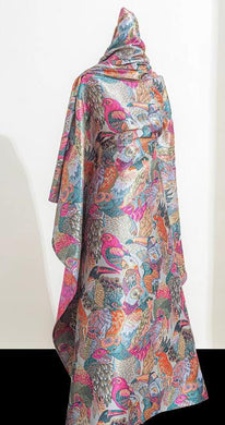 Color birds jacquard fabric , wedding jacquard fabric, cosplay dress fabric, fabric by the yard