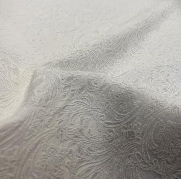 High quality off-white color jacquard fabric,  cotton polyester jacquard fabric, wedding jacquard fabric, fabric by the yard