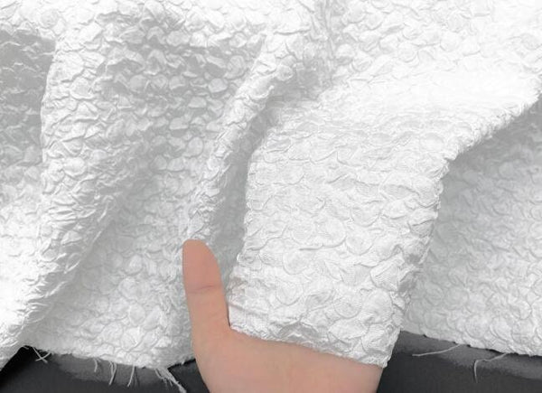 White  color jacquard fabric, glossy fabric, wedding dress fabric,  fashion jacquard fabric, by the yard