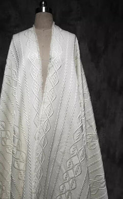 Cream yellow/black color jacquard fabric, wedding jacquard fabric, fabric by the yard