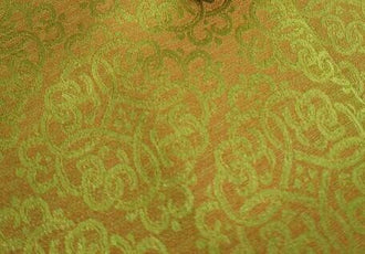 High quality green gold color brocade fabric, jacquard fabric, cheongsam fabric, Hanfu fabric, Cosplay dress fabric