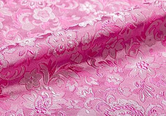Pink Color Brocade Fabric with Flower Style, Cheongsam Fabric, Chinese Style Fabric, Jacquard Fabric, Fabric by the yard