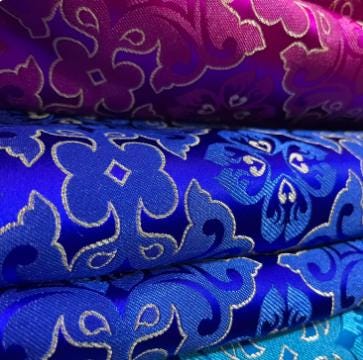 5 Color Brocade Satin Fabric, Jacquard Fabric, Chinese Pattern Fabric,  for Wedding Dress, Cosplay