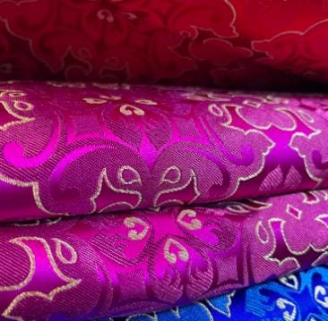 5 Color Brocade Satin Fabric, Jacquard Fabric, Chinese Pattern Fabric,  for Wedding Dress, Cosplay