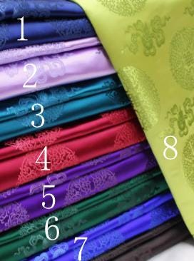 8 Color Brocade Satin Fabric, Jacquard Fabric, Chinese Pattern Fabric,  for Wedding Dress, Cosplay
