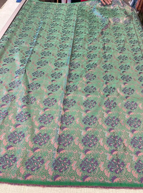 Wide brocade fabric, green pink purple color brocade fabric, wedding Chinese style jacquard fabric, by the yard