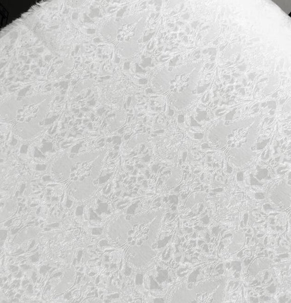 Black/off-white color jacquard fabric, wedding jacket dress fabric with heart pattern,  cosplay dress fabric,  fabric by the yard