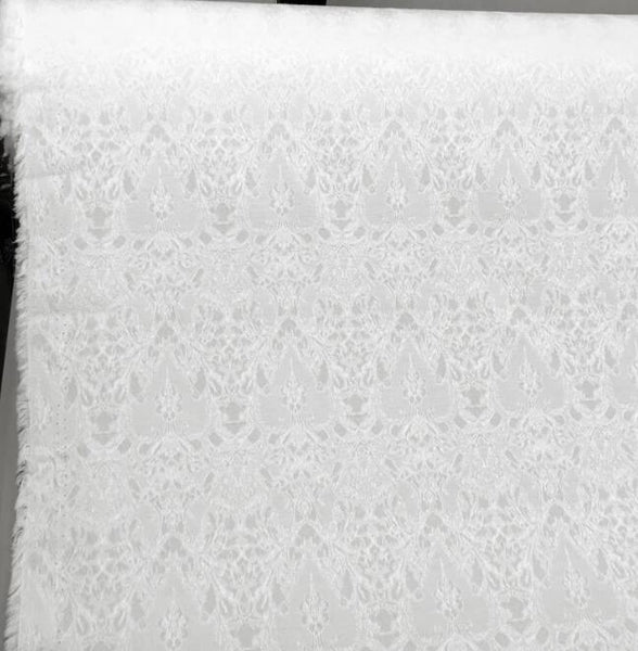 Black/off-white color jacquard fabric, wedding jacket dress fabric with heart pattern,  cosplay dress fabric,  fabric by the yard