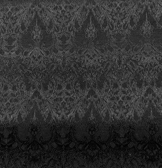 Black/off-white color jacquard fabric, wedding jacket dress fabric with heart pattern,  cosplay dress fabric,  fabric by the yard