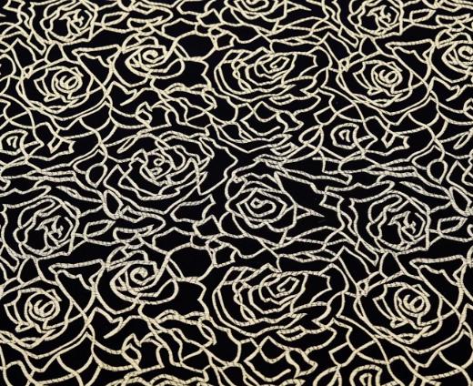 Black color brocade fabric with gold rose pattern, jacquard fabric, cosplay dress fabric, by the yard