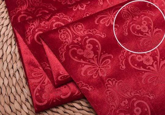 5 Color Sofa fabric, jacquard velvet fabric, solid color background fabric