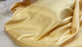 Wide brocade fabric, light gold color brocade fabric, jacquard fabric, by the yard-59inches wide