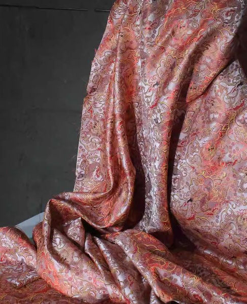 Wide brocade fabric, dragon pattern brocade fabric, Chinese style fabric, Weddding/Cosplay dress fabric,