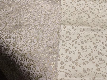 2 Color Light gold flora fabric, purple red fabric, wide brocade fabric with flora pattern, jacquard fabric, cosplay dress fabric,