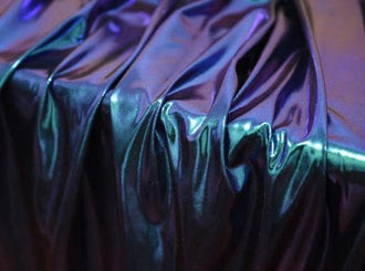 Gradient fabric, stretch  fabric, dazzling purple blue iridescent elastic fabric, Cosplay dress fabric, stage costume designer fabric